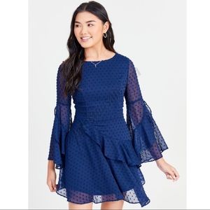 Altar’d State Elfi Dress in Navy Blue (NWT)